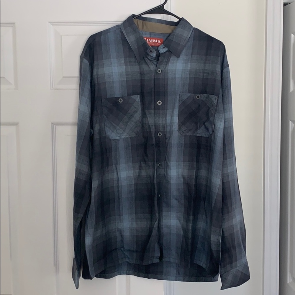 Simms guide flannel long sleeve shirt